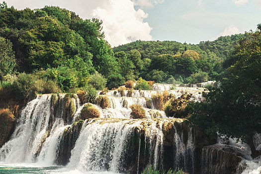 卡尔卡,国家公园,瀑布,克罗地亚