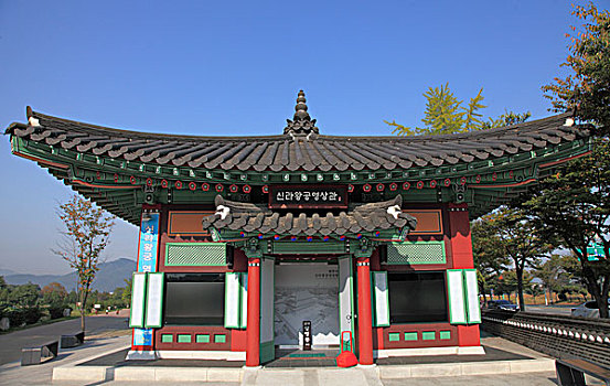 韩国,庆州,亭子,传统建筑