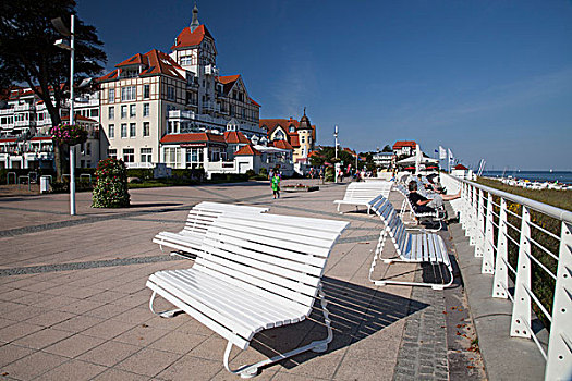 海滩散步,波罗的海,胜地,梅克伦堡前波莫瑞州,德国,欧洲