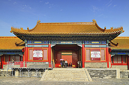 故宫,宫殿,复杂,中心,北京,中国,皇宫,明代,结束,清朝,房子