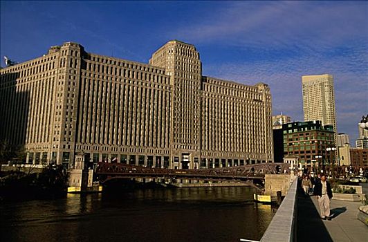 商品,建筑,芝加哥河,芝加哥,伊利诺斯,美国