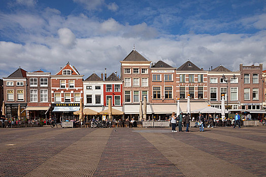 古建筑,市场,广场,荷兰,欧洲