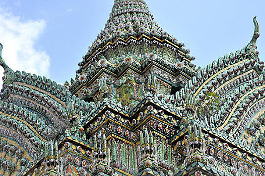 建筑细节,庙宇,地区,曼谷,泰国