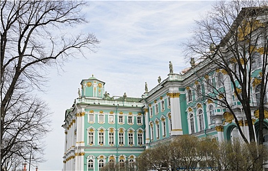 局部,偏僻寺院,冬宫,彼得斯堡,俄罗斯