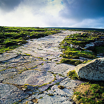 石头,小路,阿基尔岛,梅奥县,爱尔兰