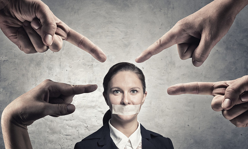 文字_说话_年轻_不说话_职业女性_胶带_嘴_高清图片_全景视觉