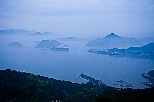 福建,霞浦,滩涂,海洋,海岛,云雾,云海,梦幻,海市蜃楼,朦胧