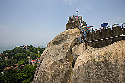 观注,阳光,石头,公园,鼓浪屿,岛屿,厦门,福建,中国