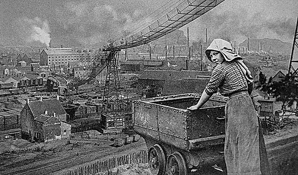 矿,工作,电车,20世纪20年代,德国,欧洲