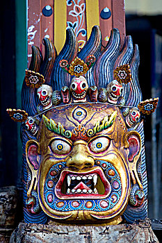 特色,面具,不丹,英国,南亚