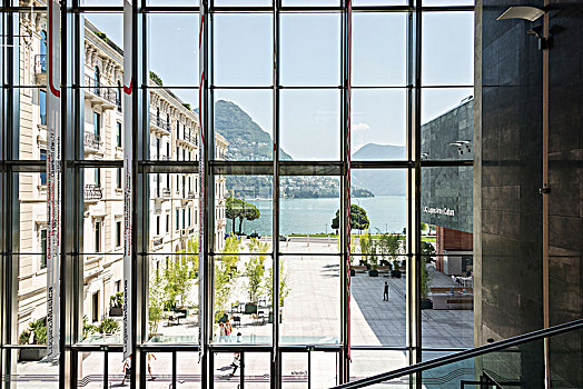 风景,艺术,文化,中心,建筑师,卢加诺,湖,提契诺河,瑞士