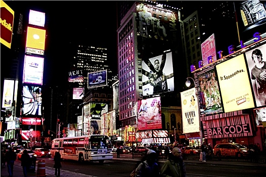 纽约,时代广场,夜晚