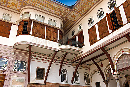 院落,宫殿,伊斯坦布尔,土耳其,亚洲