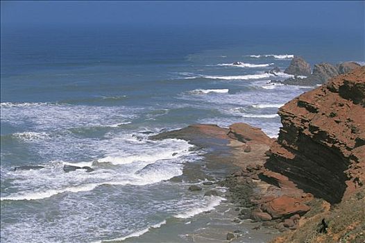 摩洛哥,悬崖,大西洋