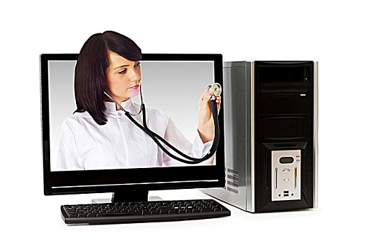 博士,电脑屏幕,卫生保健,电脑安全,概念