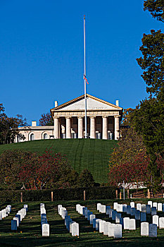 美国,弗吉尼亚,阿灵顿,阿灵顿国家公墓,房子,家,南部联邦