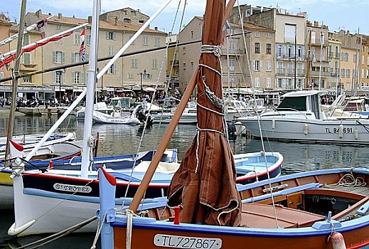 渔船,港口,法国