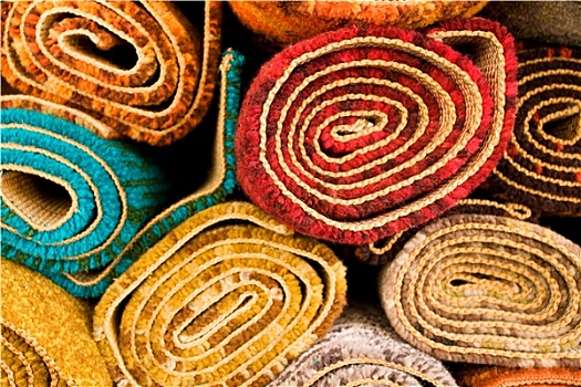 彩色,地毯