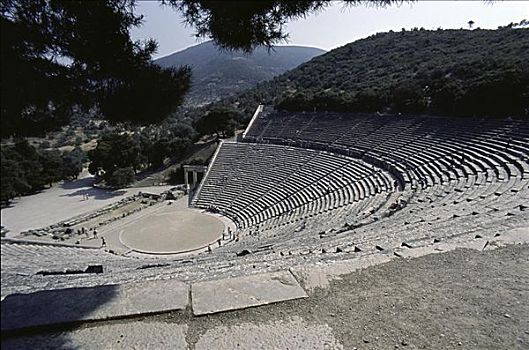 古老,剧院,希腊