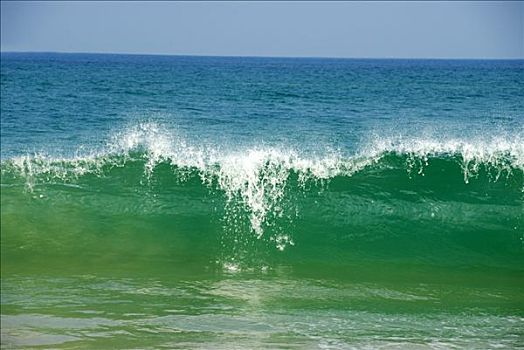 浪花,碎波,靠近,斯里兰卡,南亚,亚洲