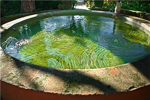 圆形,喷泉,科多巴,西班牙