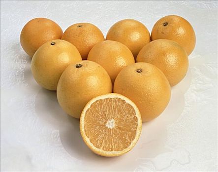 瓦伦西亚,橘子,一个,一半