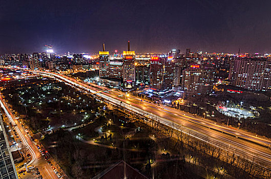 马甸夜景