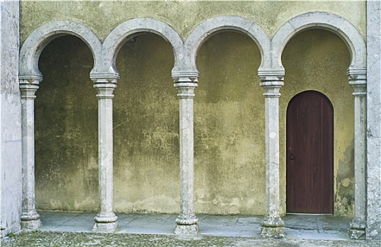 拱形,柱廊,里斯本,葡萄牙