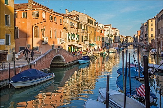 威尼斯,意大利,街道,运河