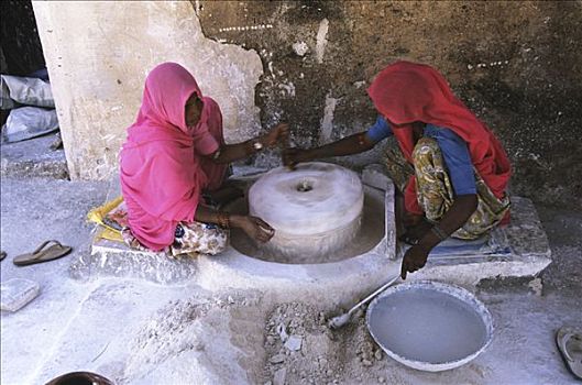 女人,产生,粉笔,乌代浦尔,拉贾斯坦邦,印度