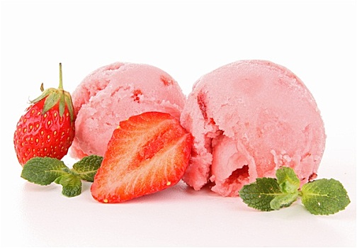 隔绝,草莓,冰激凌