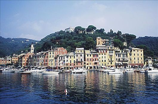 建筑,水岸,意大利