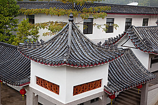 屋顶,建筑,院子,文化,古物,潮州,中国
