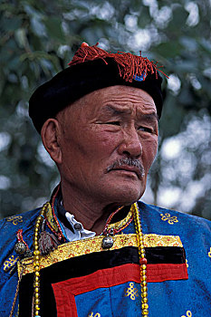 亚洲,蒙古,乌兰巴托,蒙古人,男人,传统服装,那达慕大会