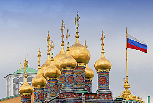 俄罗斯,莫斯科,克里姆林宫,穹顶,教堂,宫殿