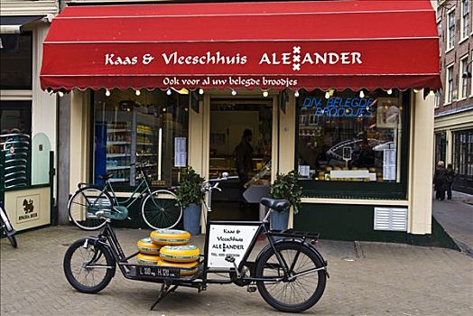 奶酪,肉店,新,市场,阿姆斯特丹,荷兰,欧洲