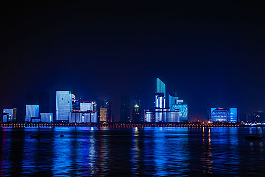 杭州城市下的夜景