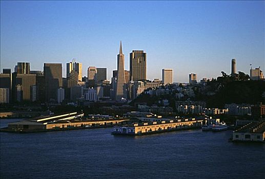 旧金山,加利福尼亚,天际线,俯视