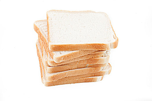 一堆,白色,切片,面包
