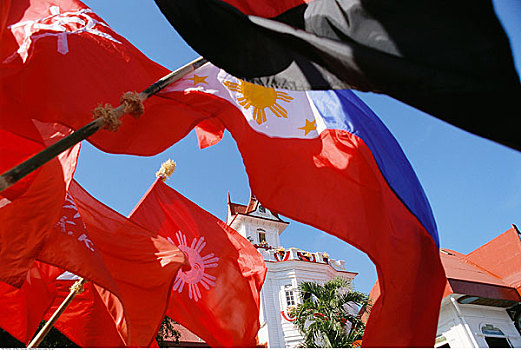 旗帜,正面,建筑,菲律宾