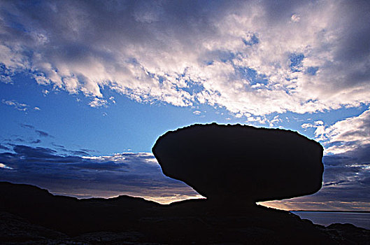 夏洛特女王岛,平衡,石头,不列颠哥伦比亚省,加拿大