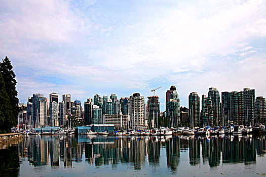 建筑,水岸,温哥华,不列颠哥伦比亚省,加拿大