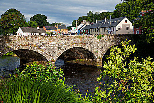 石桥,上方,河,多纳格,爱尔兰