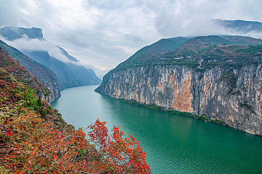 重庆奉节瞿塘峡,夔门,风光