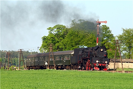 蒸汽,复古,列车,乡村