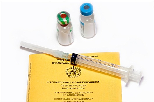 证书,疫苗,注射器