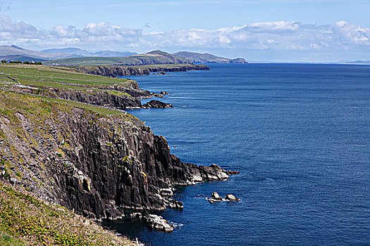 悬崖,斯莱角,丁格尔半岛,凯瑞郡,爱尔兰,英国,欧洲