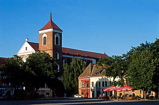 考纳斯,大教堂,市政厅,老城,立陶宛