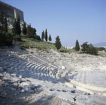 剧院,狄厄尼索斯,雅典,希腊