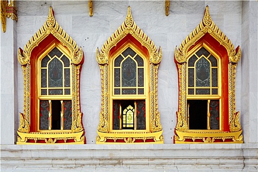 窗户,泰国,庙宇